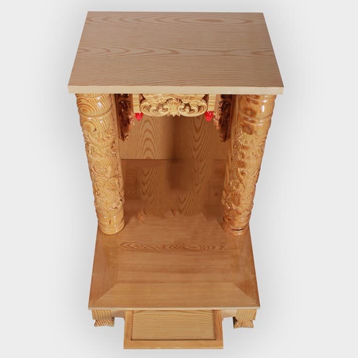 Bàn thờ Thần Tài ông Địa mái trụ to